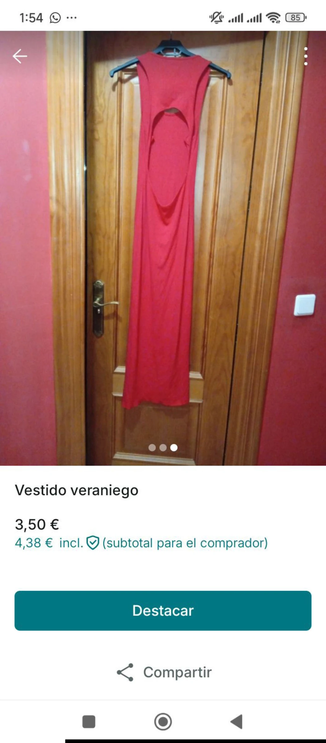 Red long summer dress – photo 2
